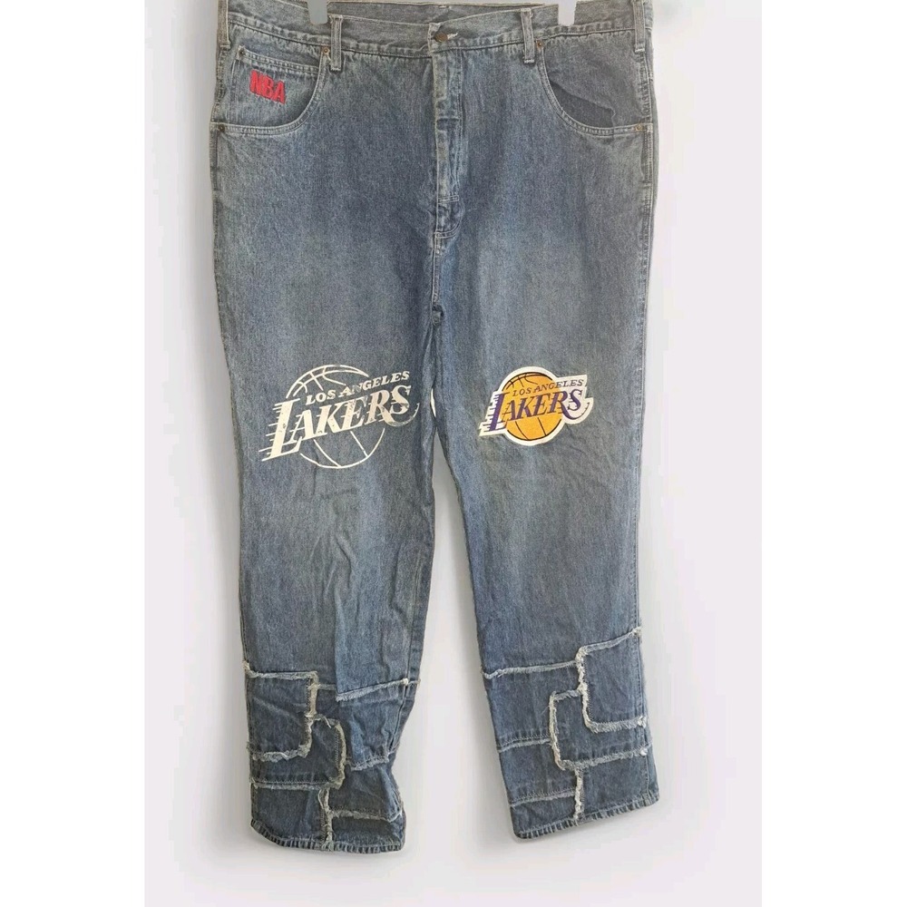 Vintage UNK NBA Denim Jeans Basketball Men's 42x36 Lakers Kobe Y2K Urban Style